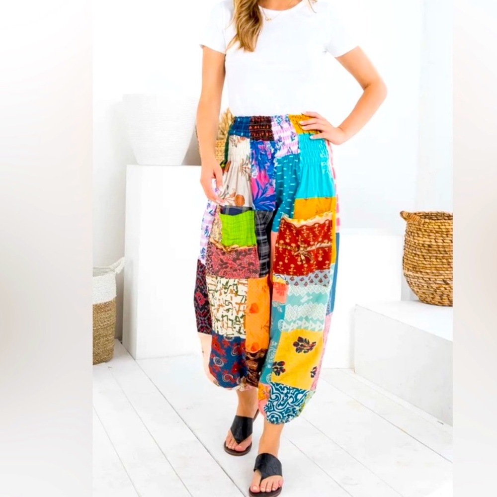 NWOT Patchwork Cargo Jogger pants